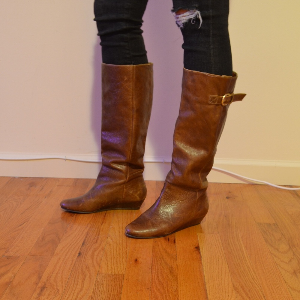Steve Madden Intyce Cognac Boots